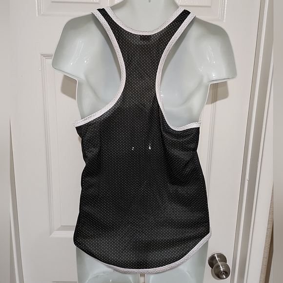 Pistol Pete Black Mesh Stripe Tank Top Size Small - Picture 5 of 7